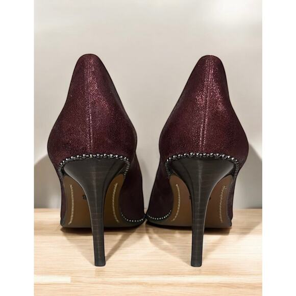 Coach G1226 Beadchain Glitter Suede Pump Size 8 - Picture 4 of 11